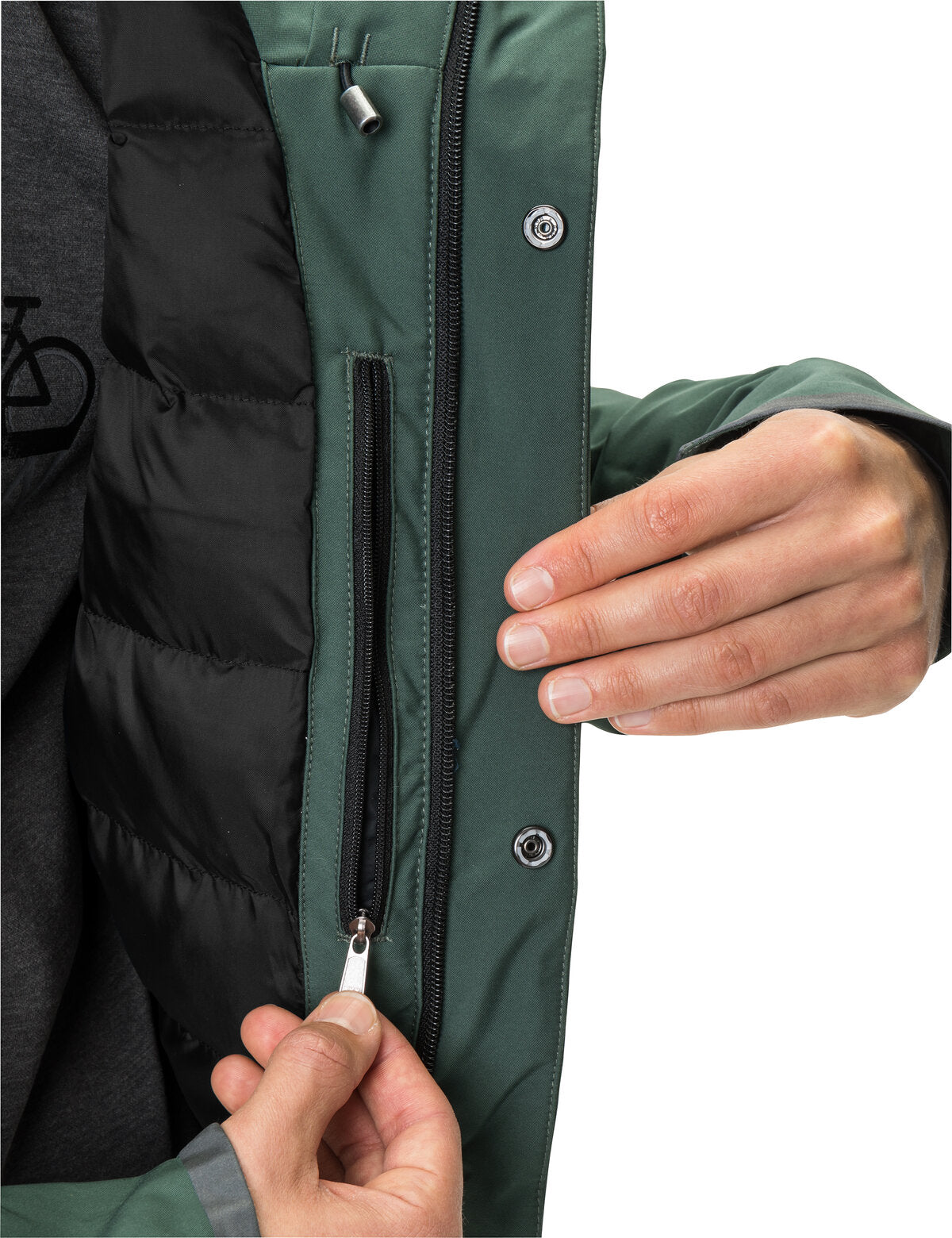 VAUDE Cyclist Warm Regenjack Heren groen