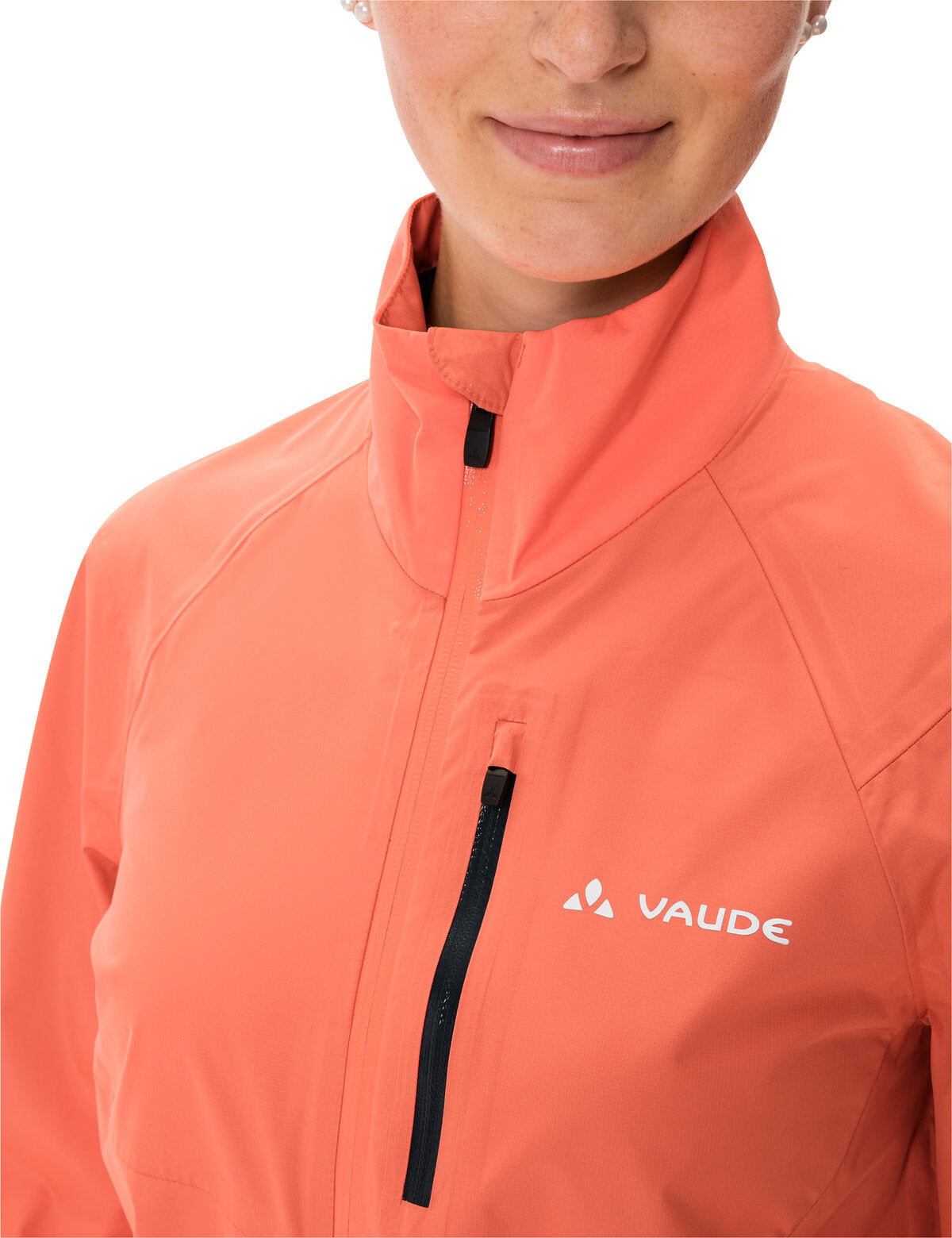 VAUDE Kuro regenjas dames rood