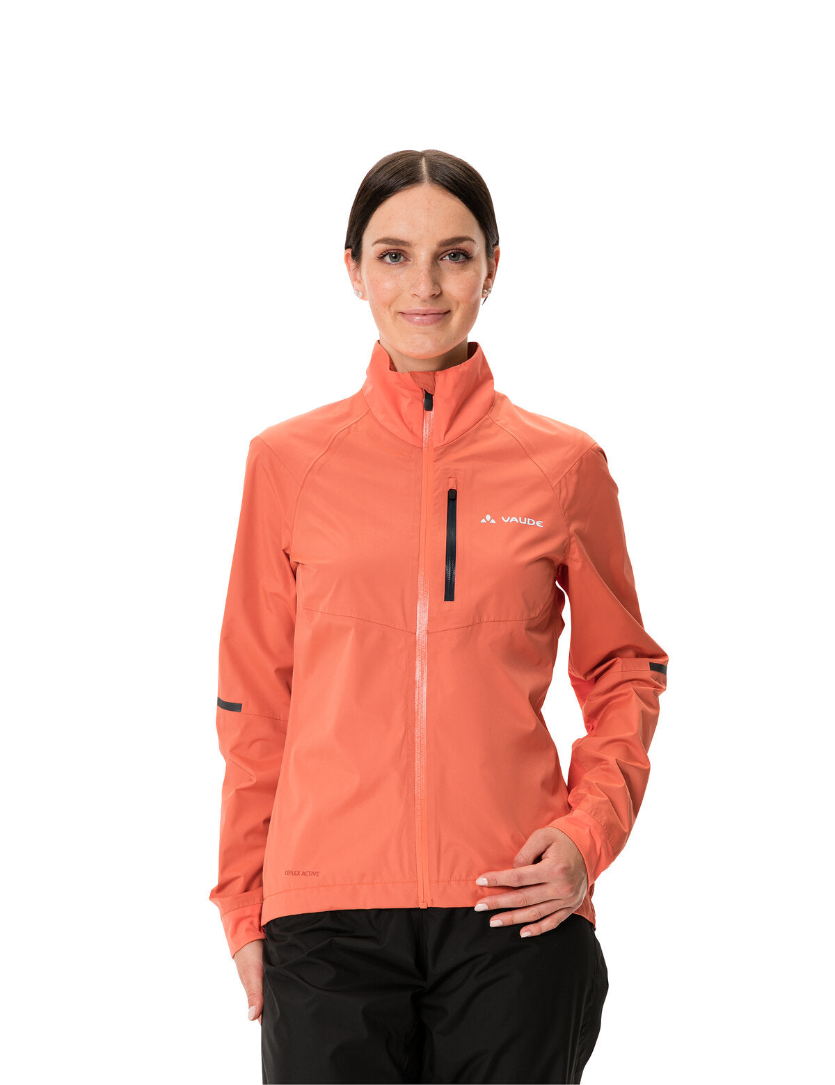 VAUDE Kuro regenjas dames rood