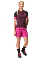 VAUDE Altissimo Q-Zip korte mouw overhemd dames roze