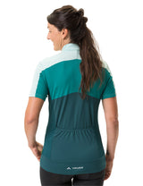 VAUDE Matera jersey met korte mouwen en volledige ritssluiting dames groen