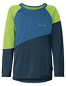 VAUDE Moab t-shirt lange mouw kinderen blauw/groen