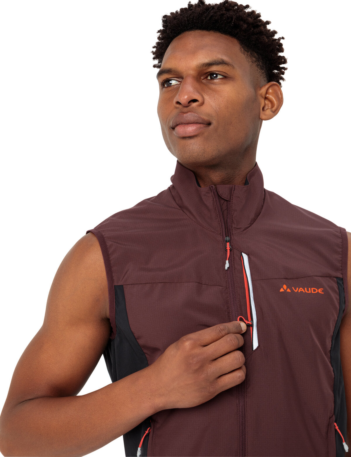 VAUDE Kuro Air vest heren zwart/rood