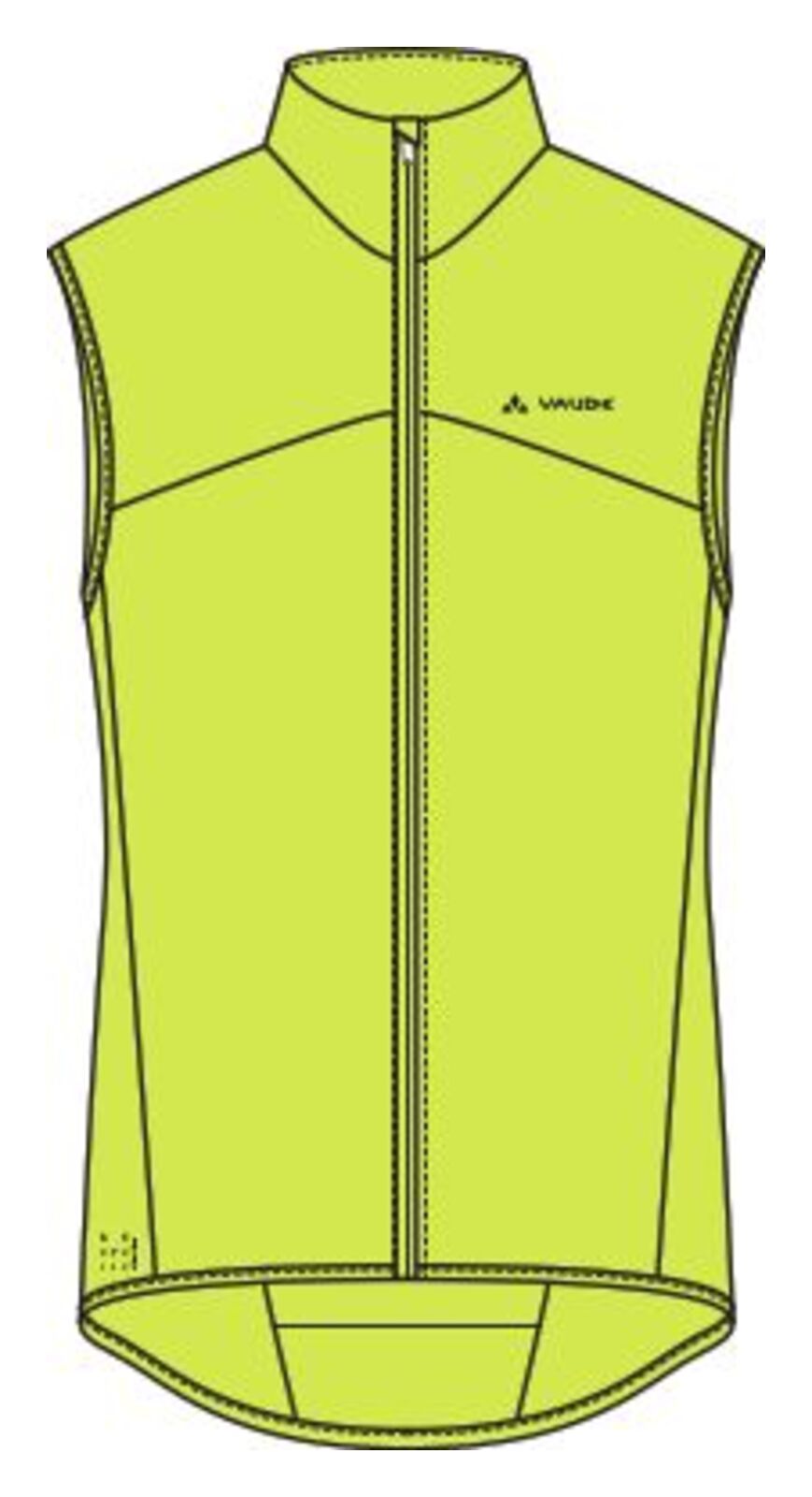 VAUDE Matera Air vest heren geel