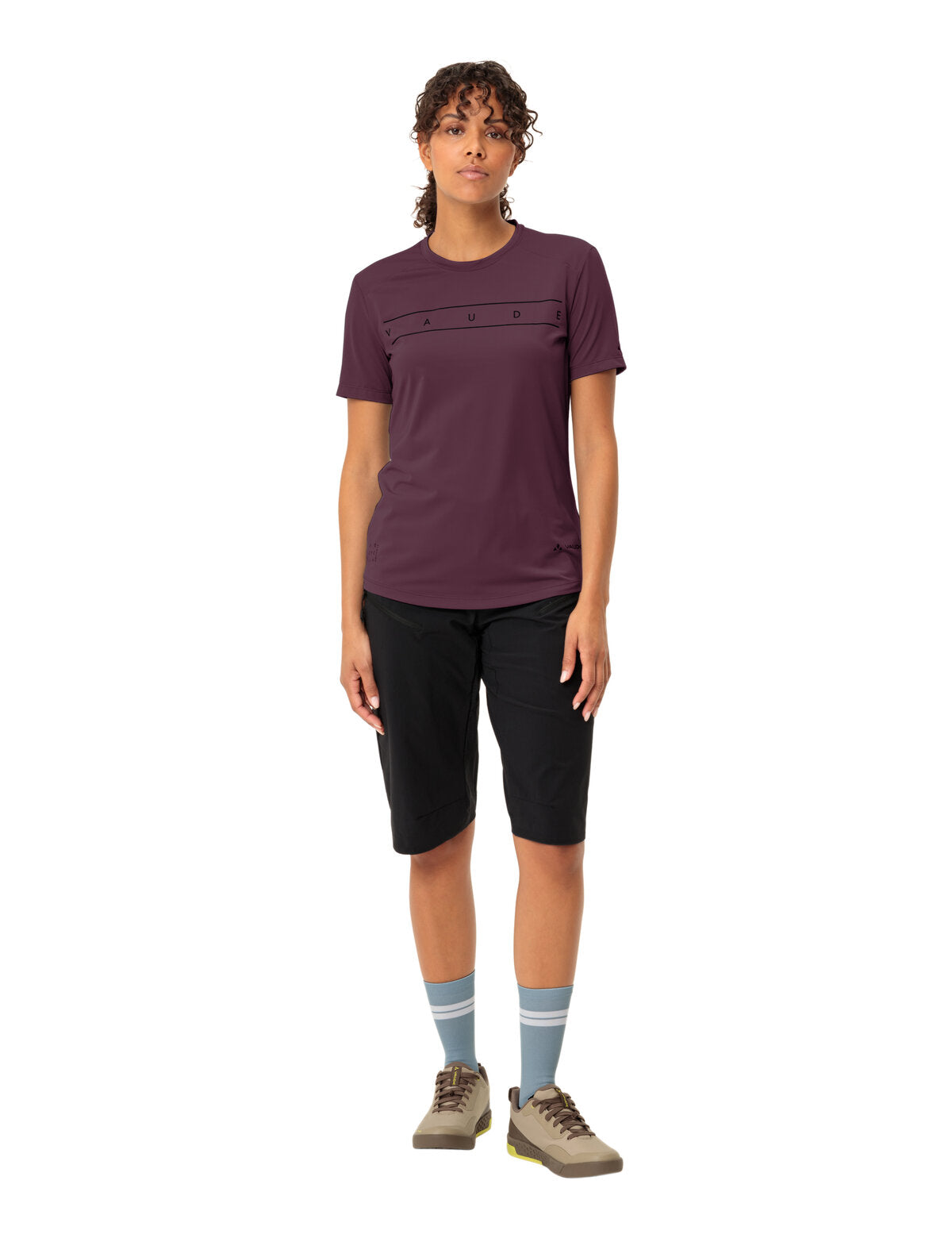 VAUDE Qimsa Logo Shirt Dames cassis