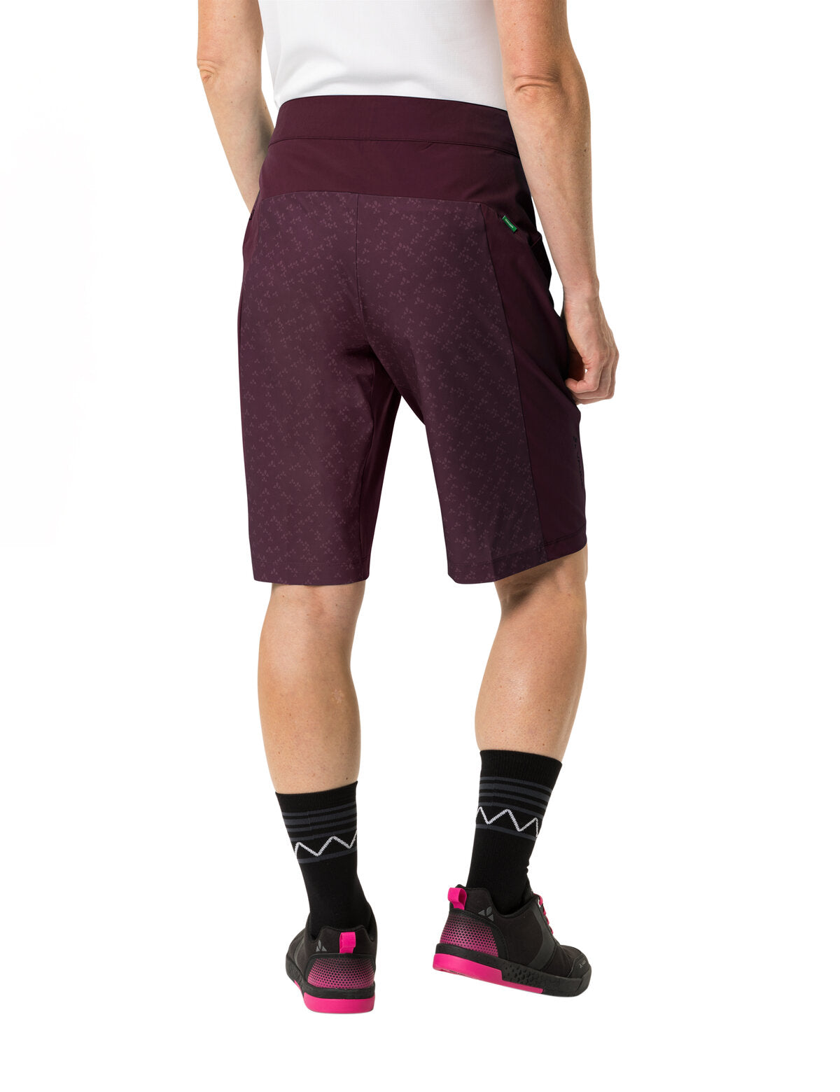 VAUDE Ledro Print Shorts Dames paars