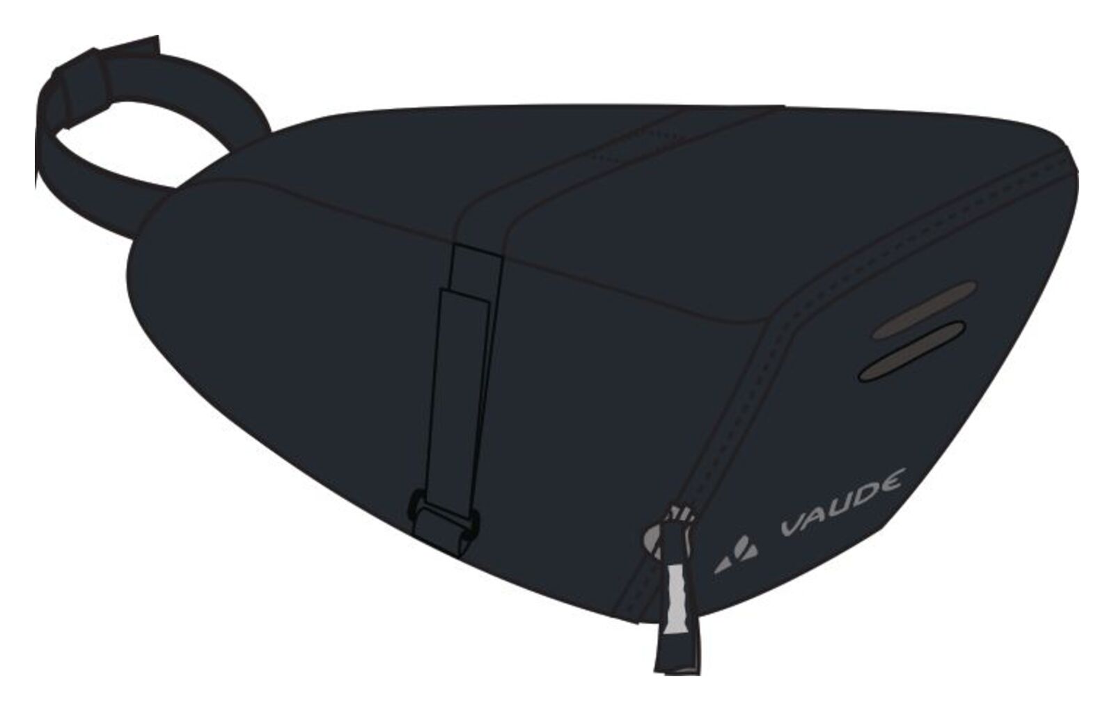 VAUDE Race Light L Luminum zadeltas zwart