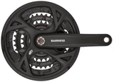 Shimano FC-M371 crankstel trekking vierkant 9-speed 48-36-26 tanden zwart