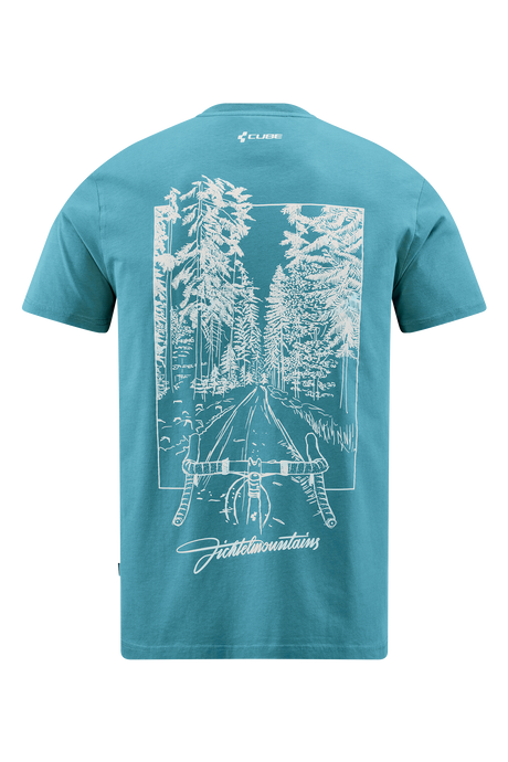 CUBE Biologisch T-shirt Fichtelmountains GTY FIT