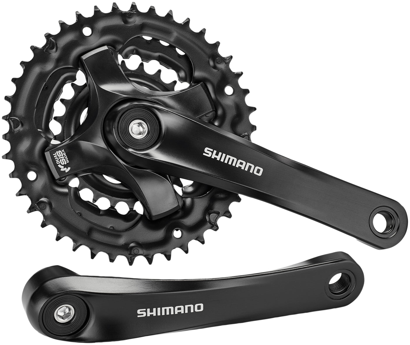 Shimano FC-TY501 crankstel 6/7/8-speed 42-34-24 tanden zwart