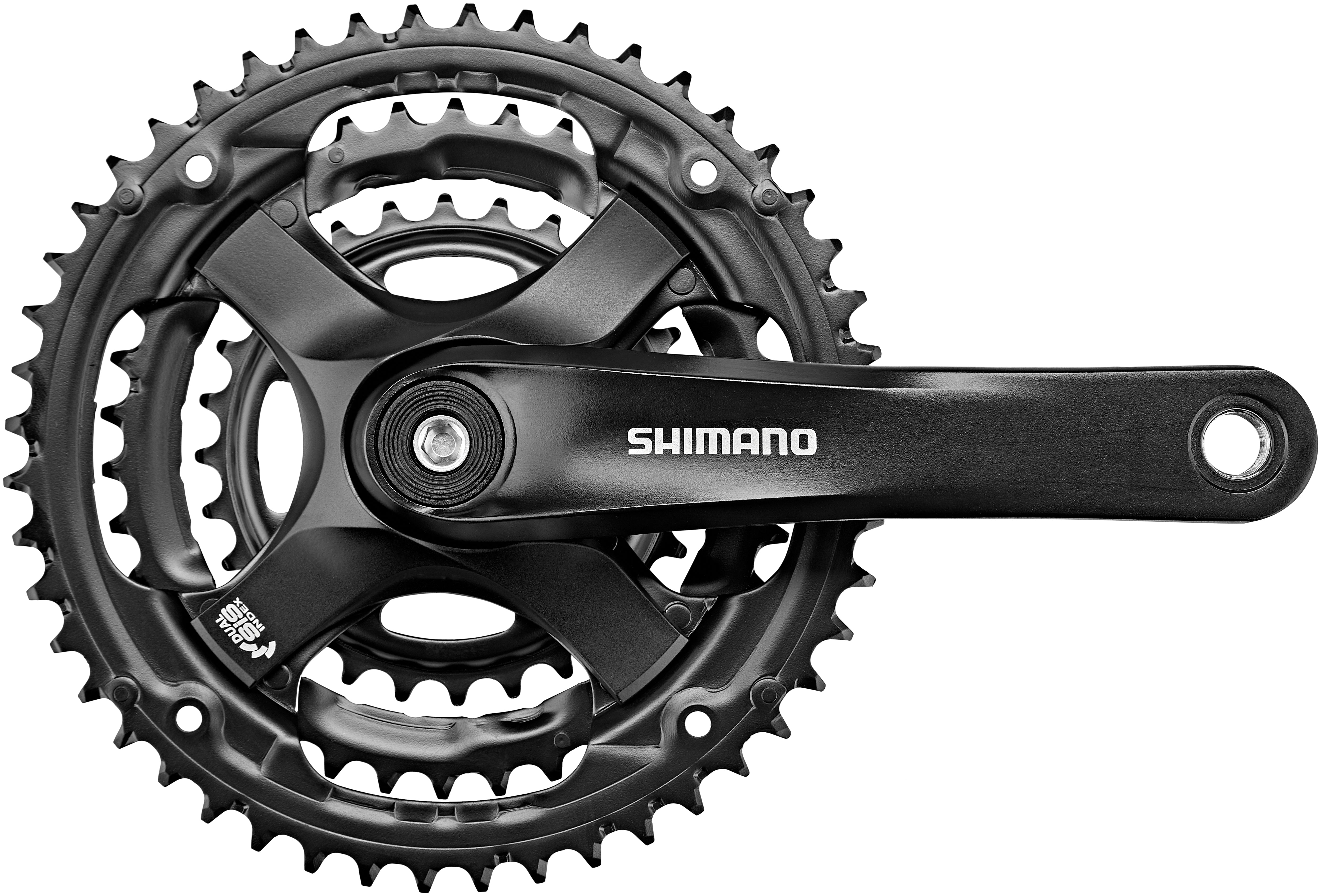 Shimano FC-TY501 crankstel 6/7/8-speed 48-38-28 tanden zwart