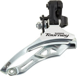 Shimano Tourney FD-TY300 voorderailleurklem hoog 3x6-/7-speed top pull zwart/zilver