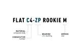 ACID-pedalen FLAT C4-ZP ROOKIE M zwart