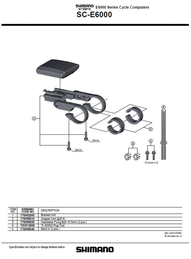 Shimano Steps SC-E6000 infodisplay zwart