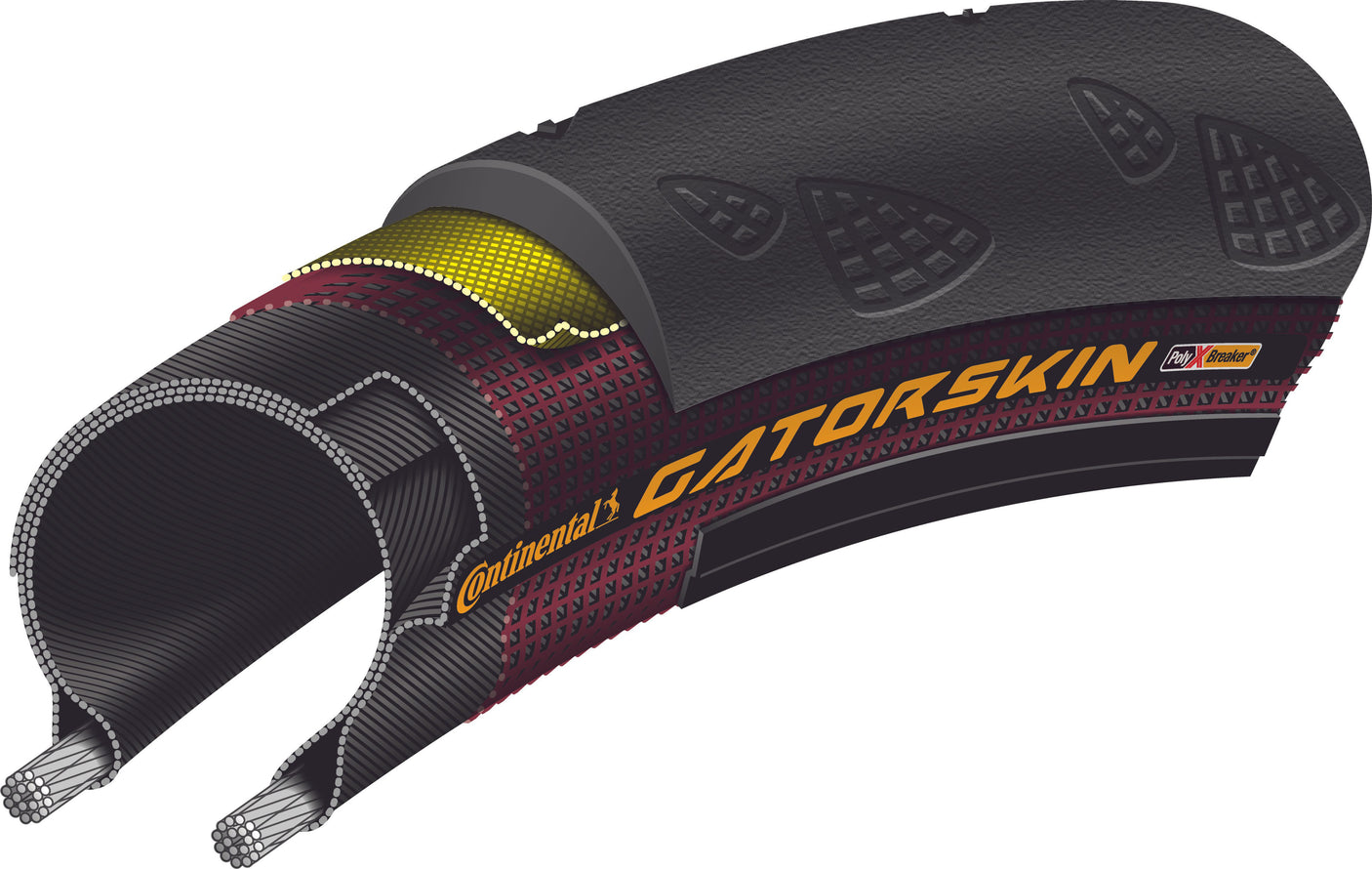 Continental GatorSkin Faltreifen PolyX Breaker 28"