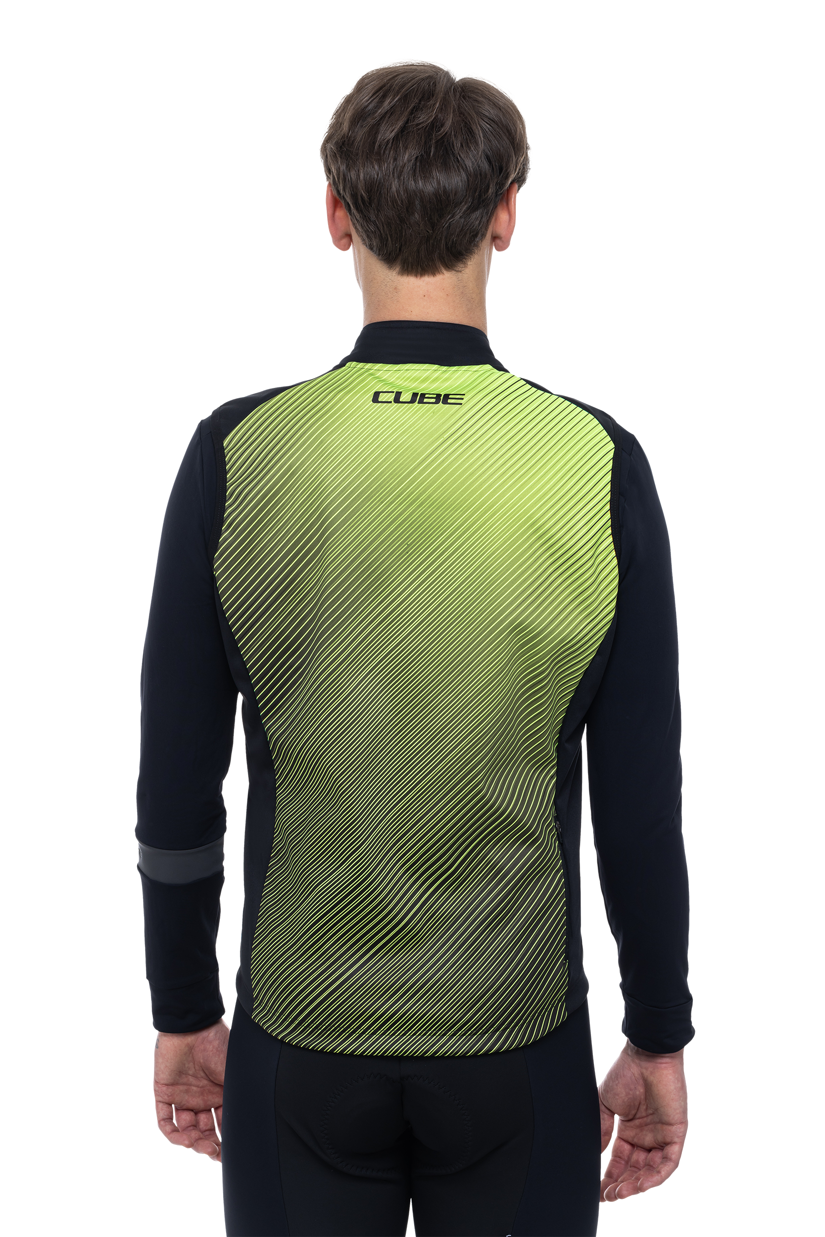 CUBE BLACKLINE softshell vest Safety zwart en neon geel