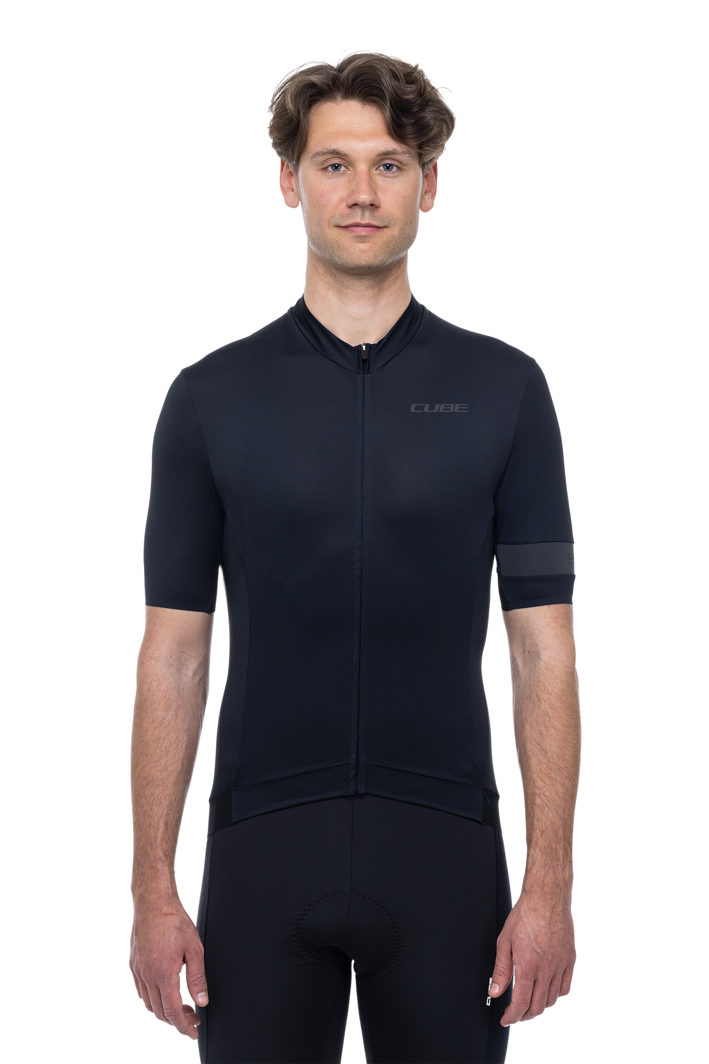 CUBE BLACKLINE jersey korte mouw zwart heren