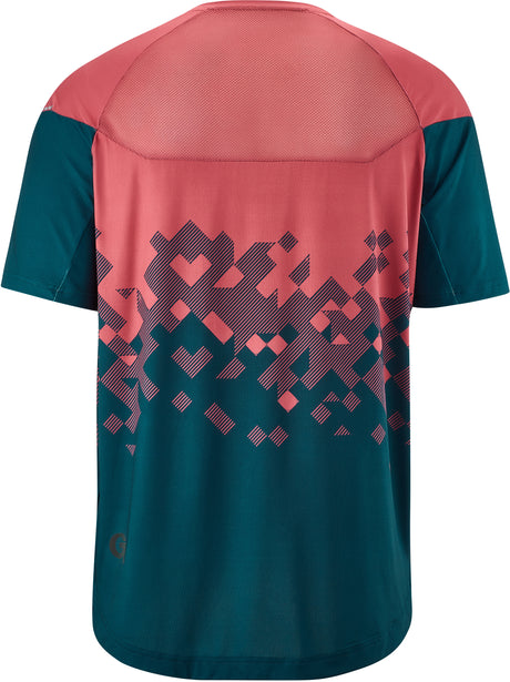 Gonso Mesores Kurzarm Fahrradshirt Herren pink/blau