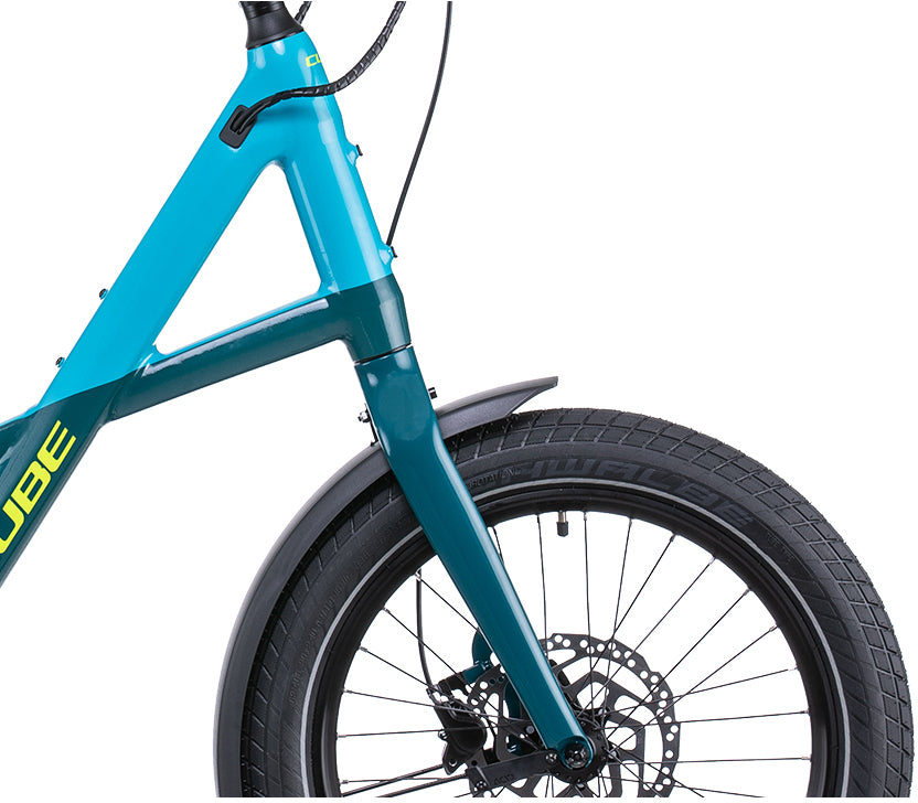 Cube Compact Sport Hybrid 500 blauw'n'lime