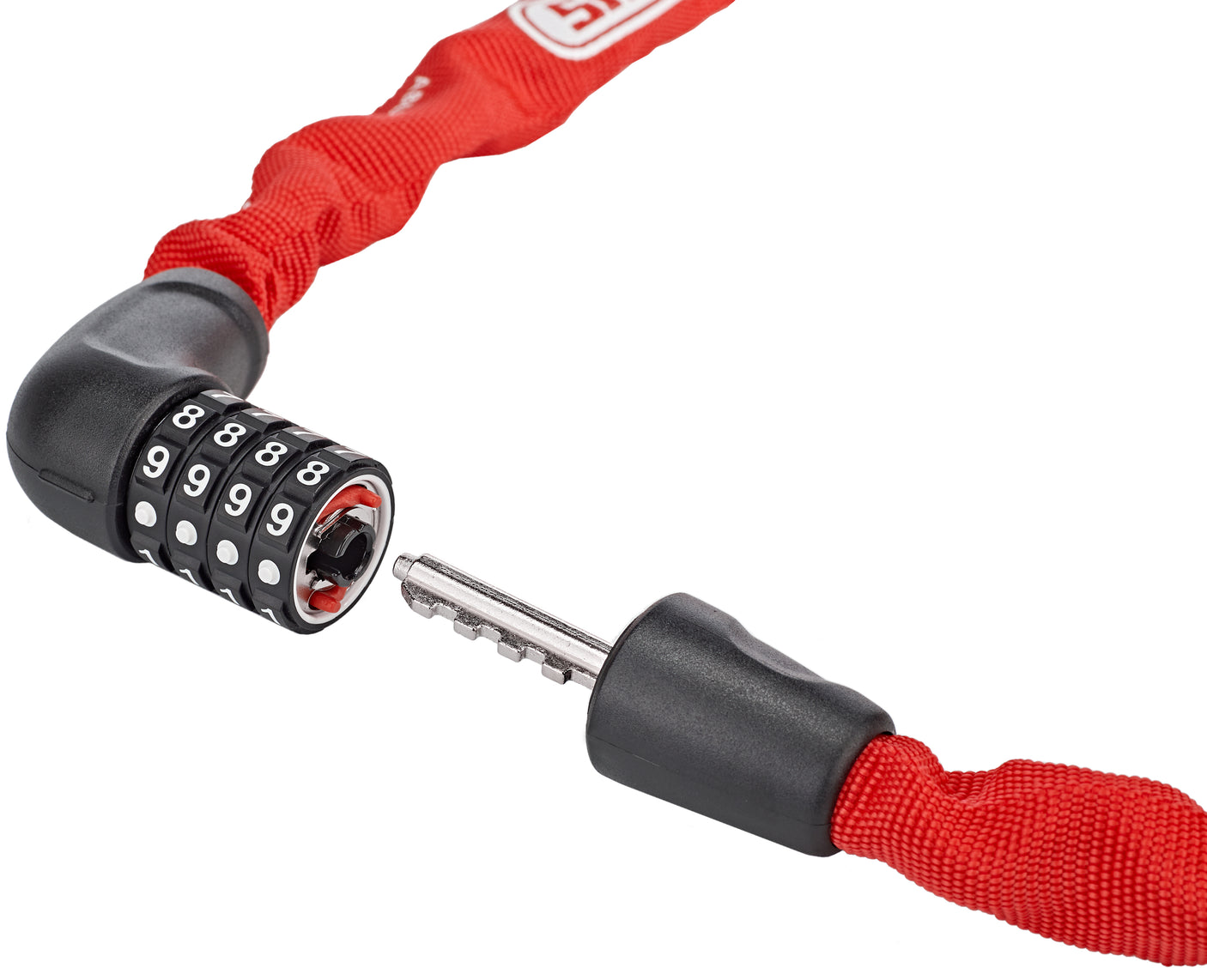 ABUS 5805C Steel-O-Chain Kettenschloss rot