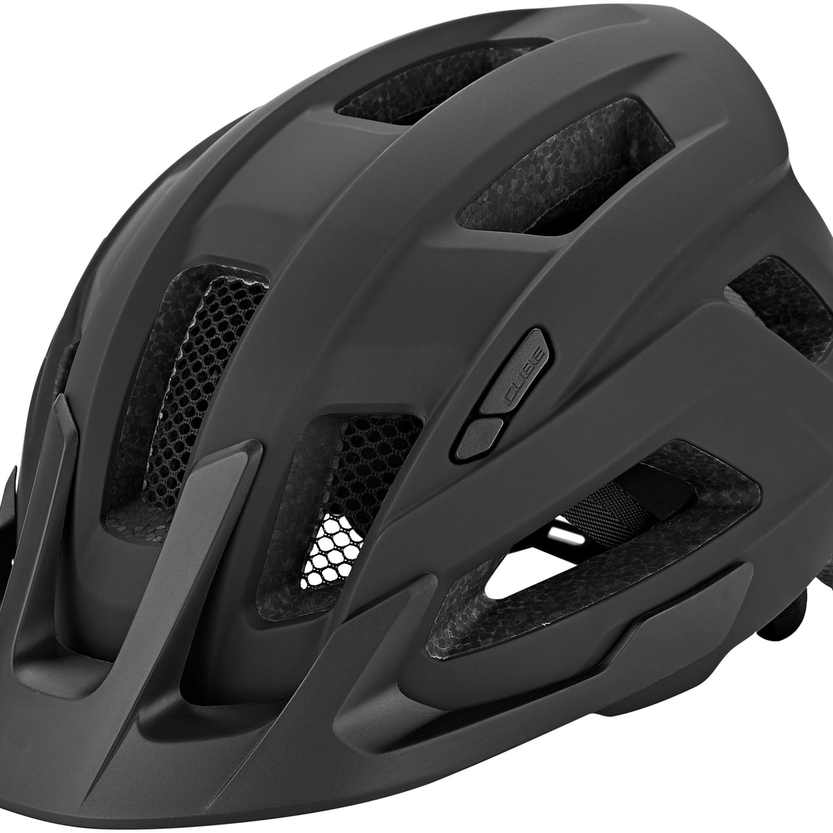 CUBE STEEP helm mat zwart & bikester.nl