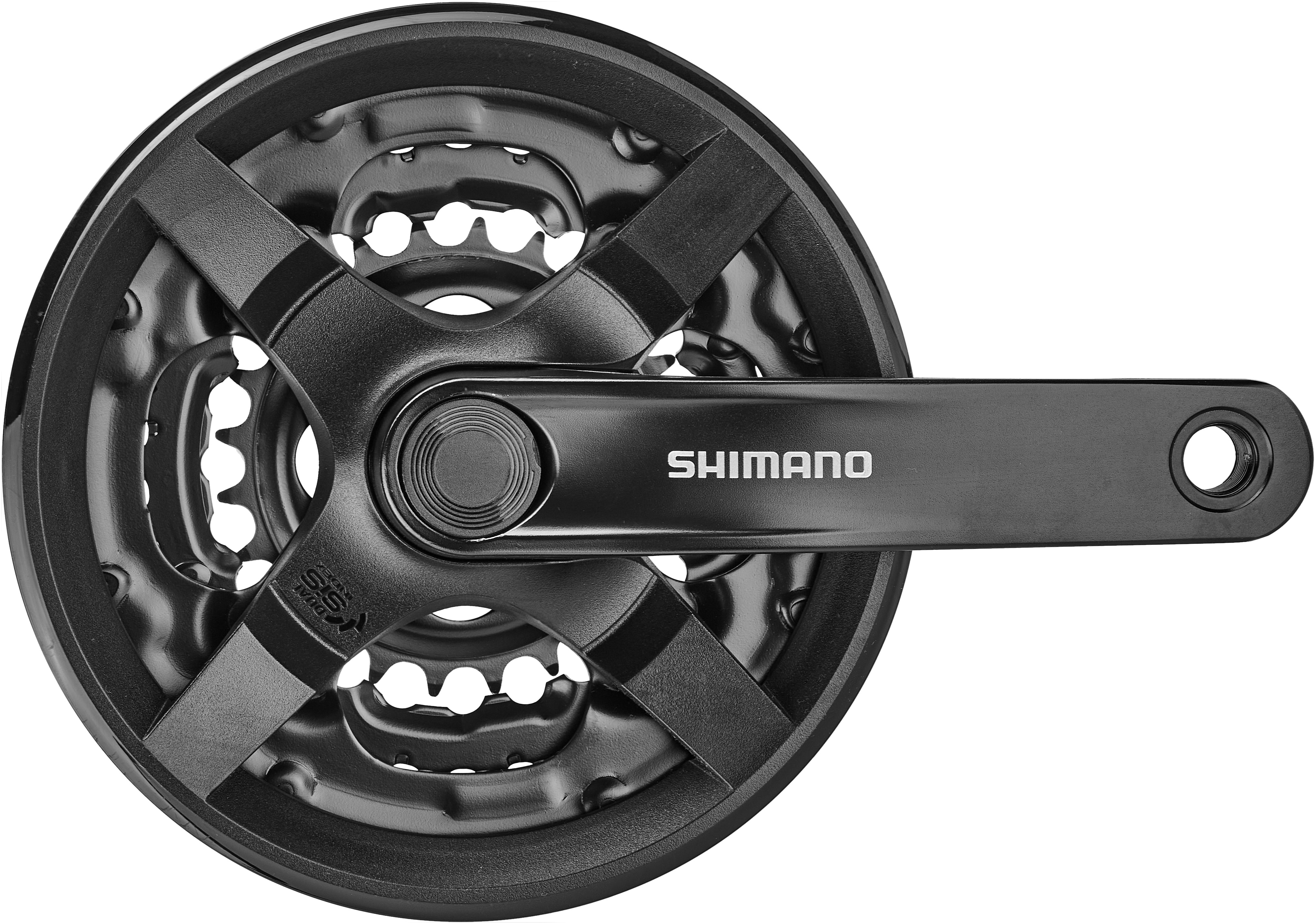 Shimano FC-TY301 crankstel vierkant 6/7/8-speed 42/34/24 tanden zwart