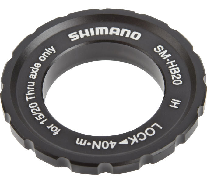 Shimano borgring CENTER-LOCK voor 20 mm steekasnaven