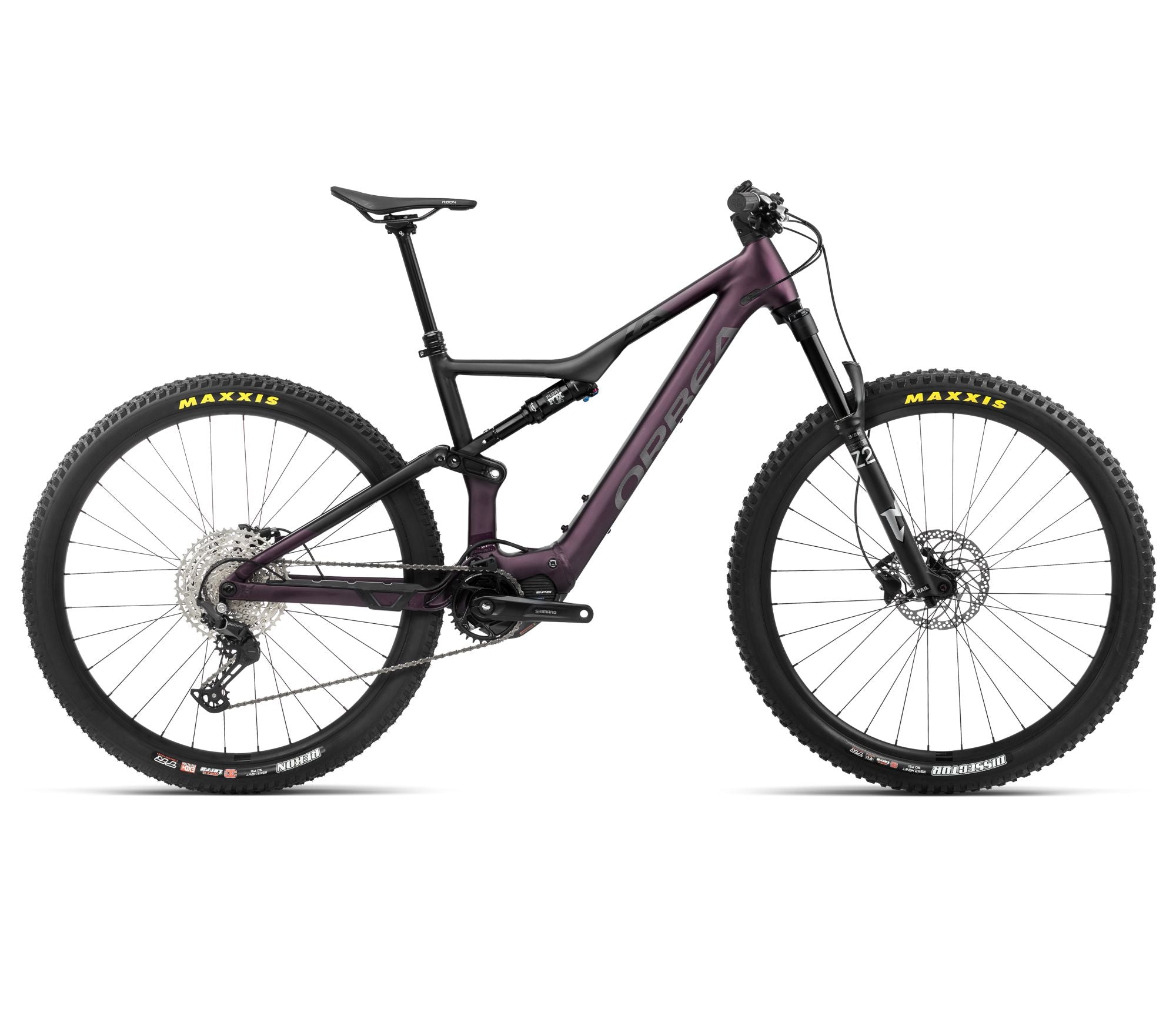 Orbea RISE H30 Metallic Mulberry Zwart (2024)