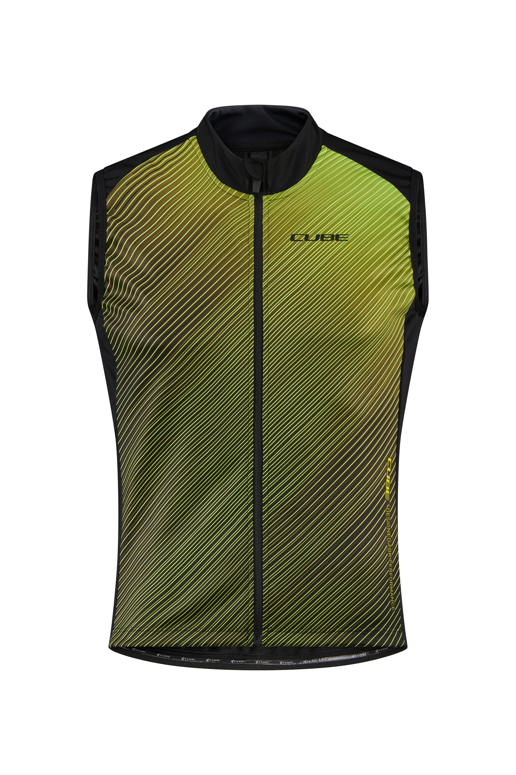 CUBE BLACKLINE softshell vest Safety zwart en neon geel