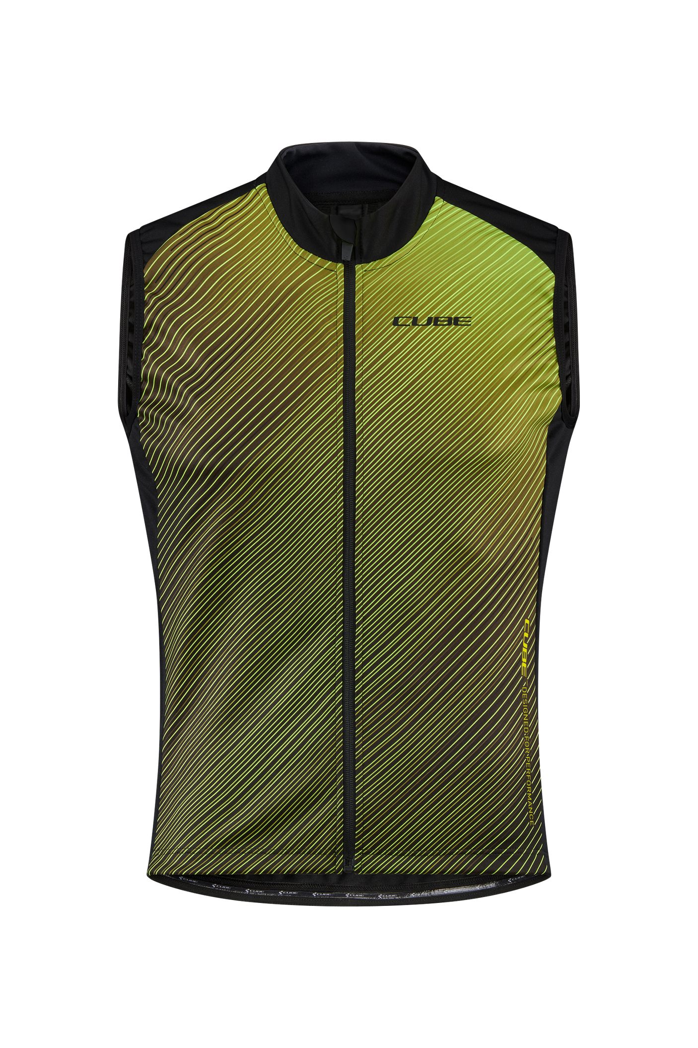 CUBE BLACKLINE softshell vest Safety zwart en neon geel