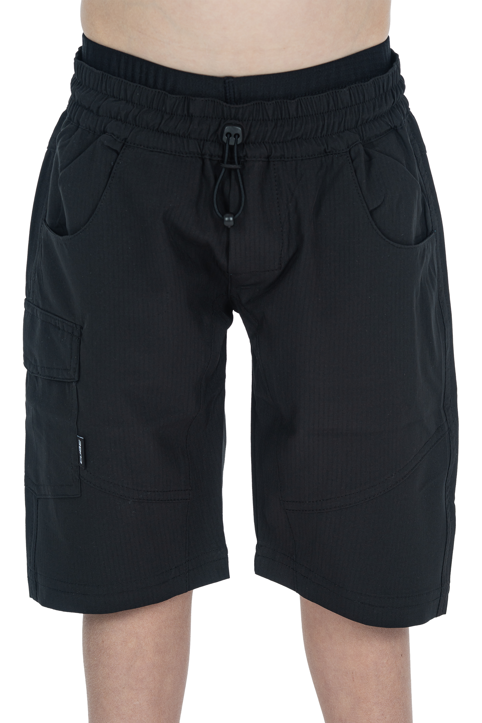 CUBE TEAMLINE baggy short ROOKIE incl. binnenbroek zwart'n'wit