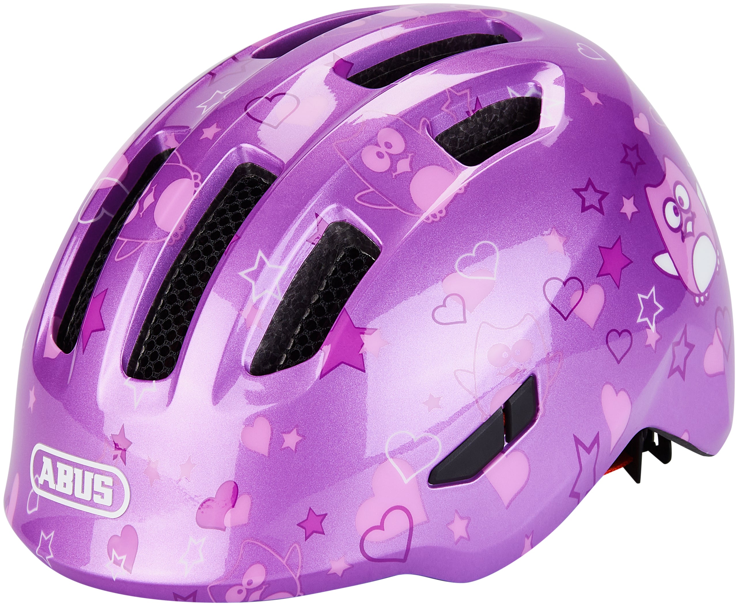 ABUS Smiley 3.0 Helm Kinderen paarse ster