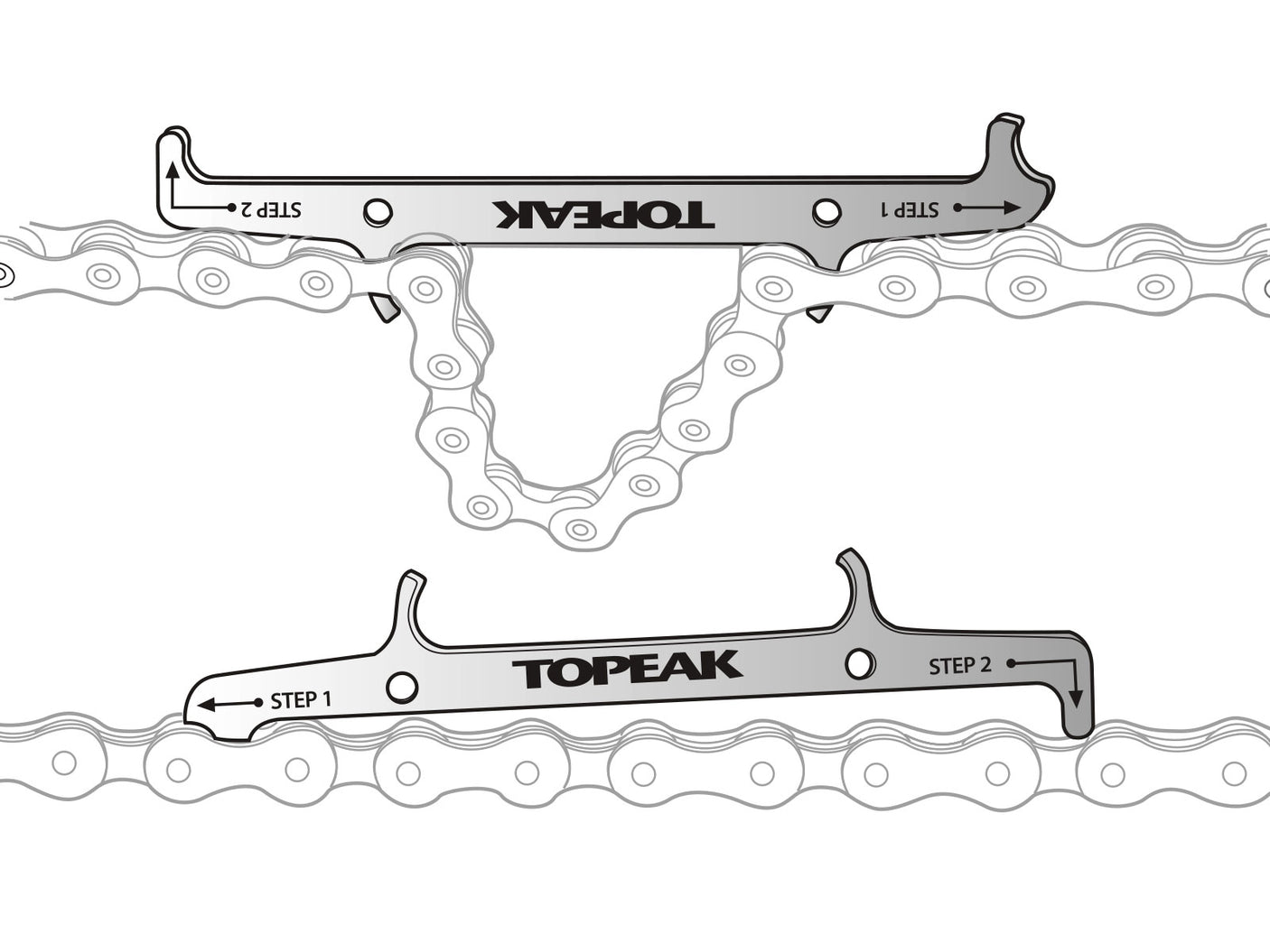 Topeak kettingbevestigingshaak en slijtagemeter