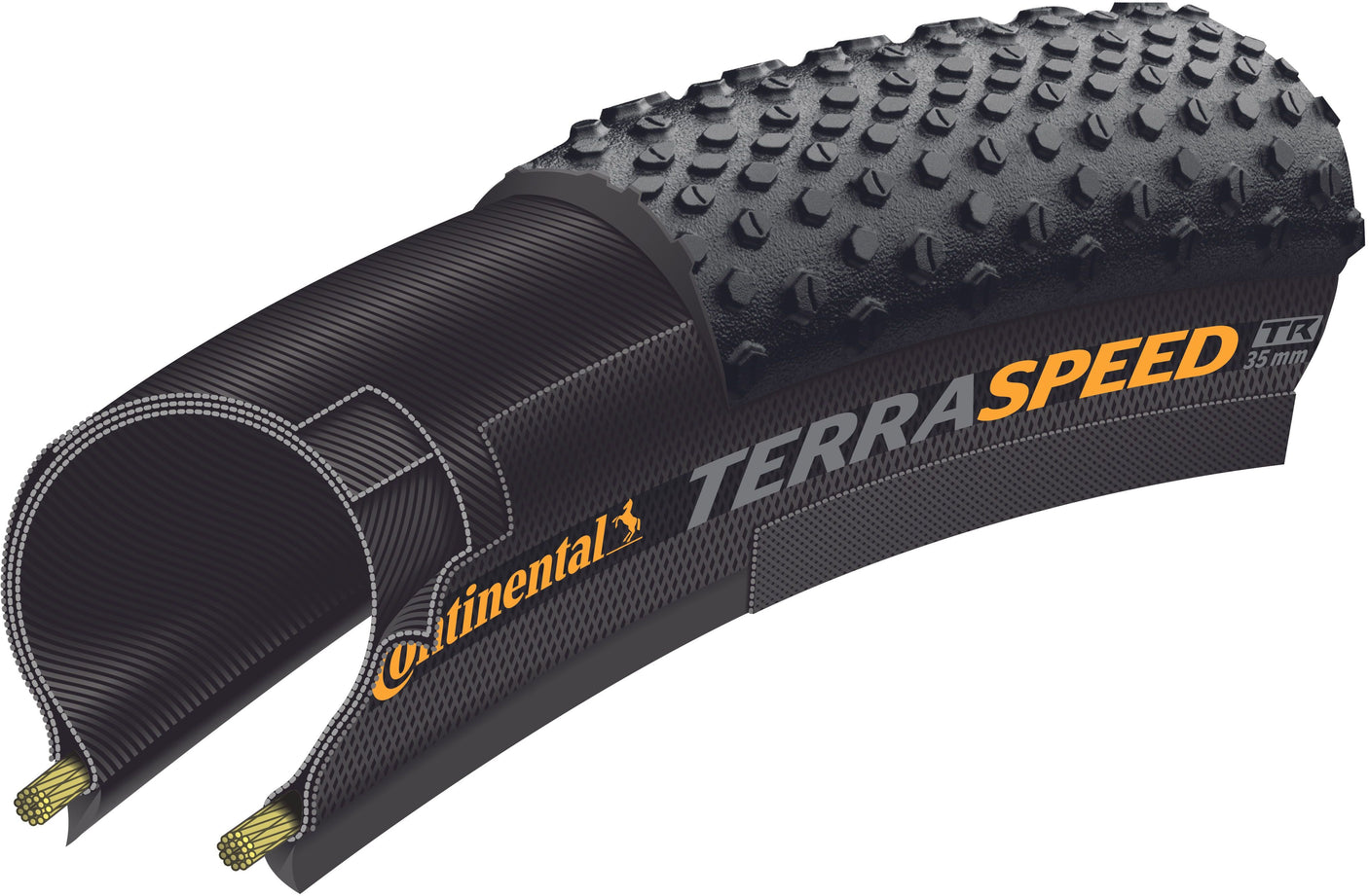 Continental Terra Speed ​​ProTection Vouwband 27,5x1,35" TLR zwart