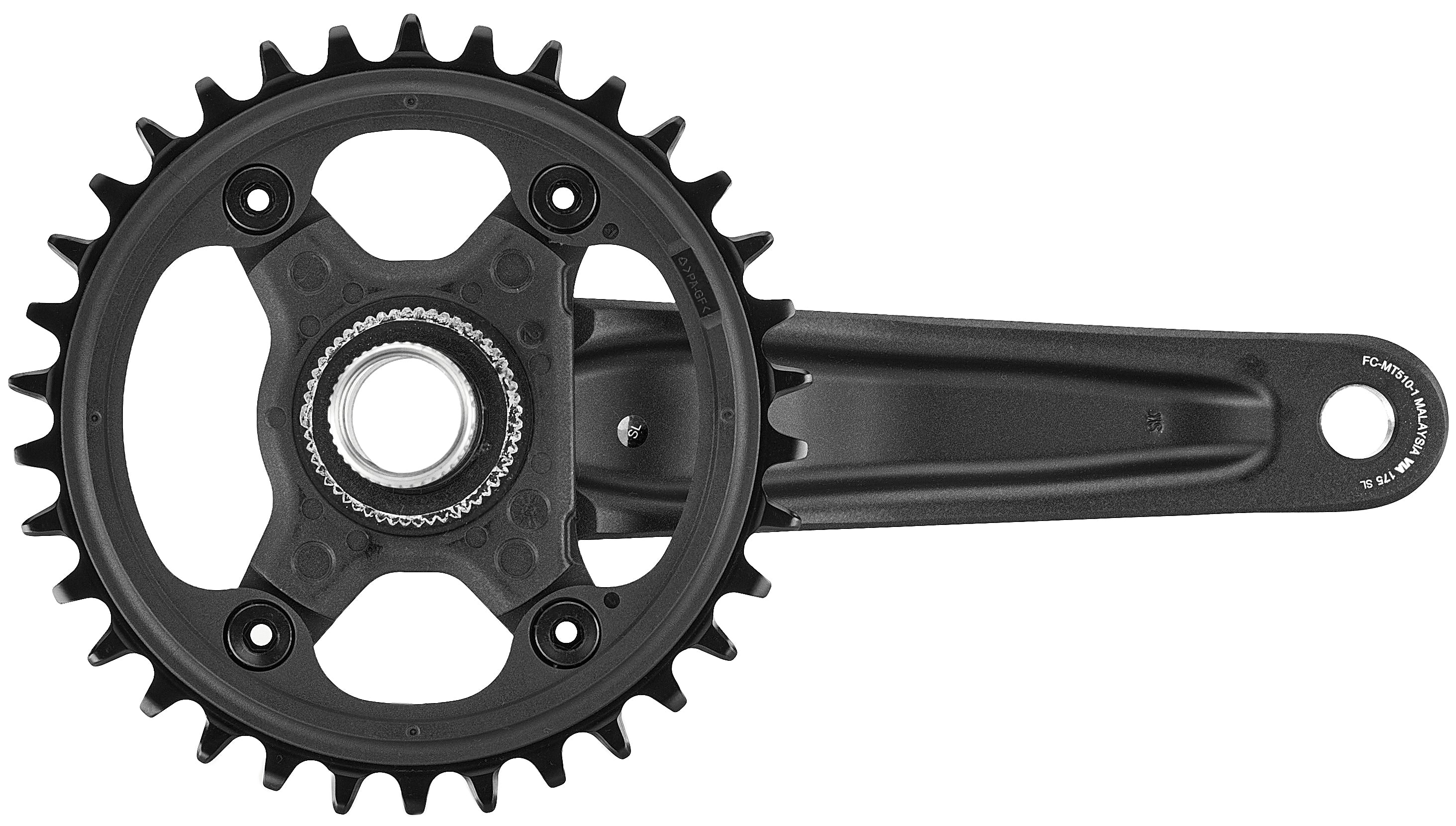 Shimano FC-MT510-1 crankstel 12-speed 34 tanden