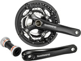 Shimano Trekking FC-T551 Kurbelgarnitur 3x10 44/32/24 Zähne inklusive SM-BB52 schwarz