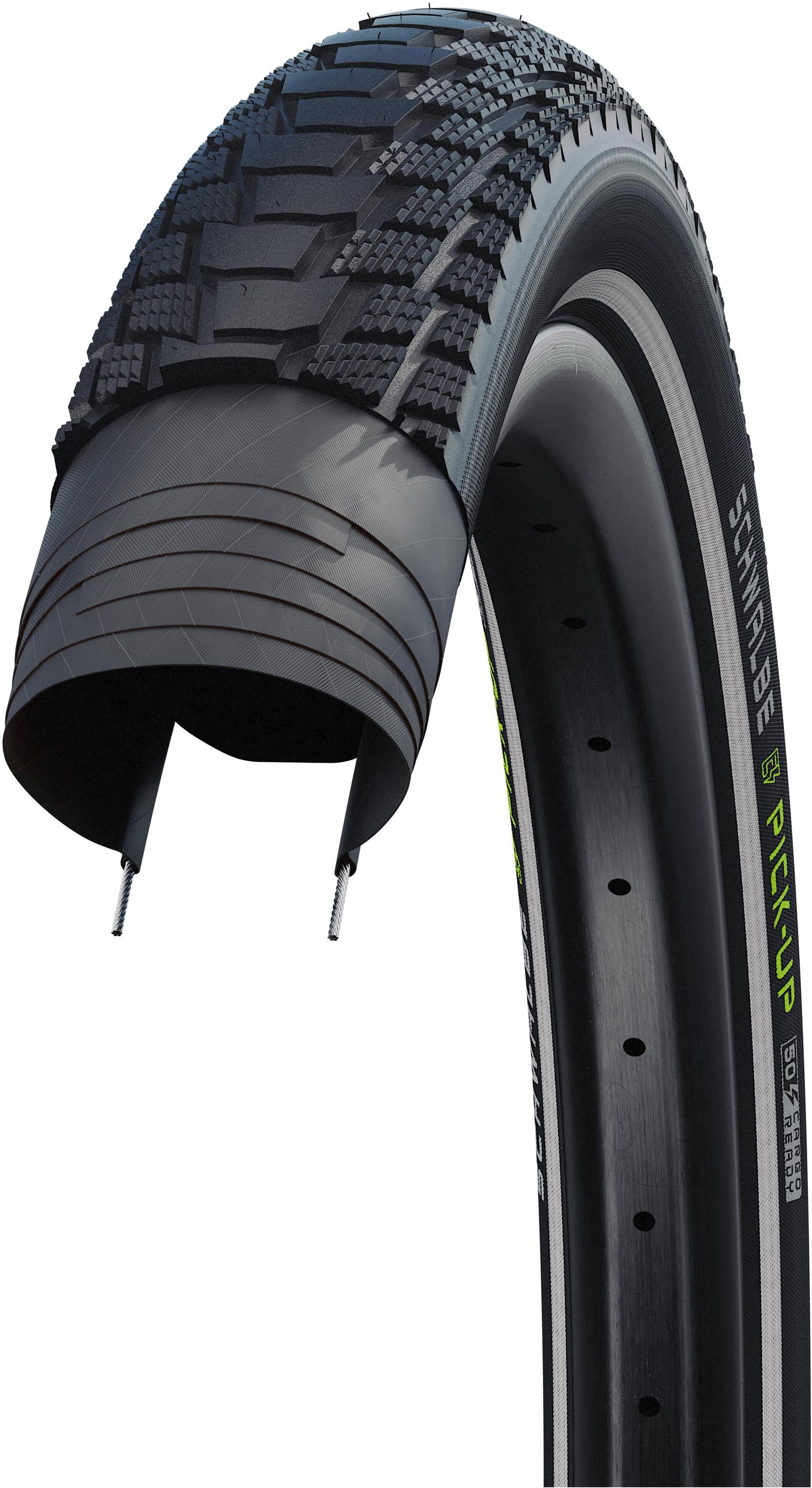 Schwalbe Pick-Up Performance draadband 26x2.60" Super Defense TwinSkin Reflex Addix zwart