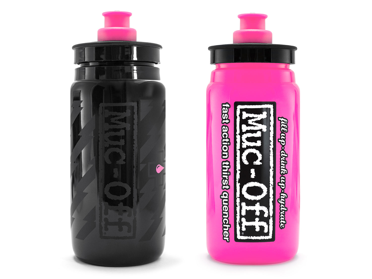 Muc-Off Elite Custom Fly waterfles 0,5l roze