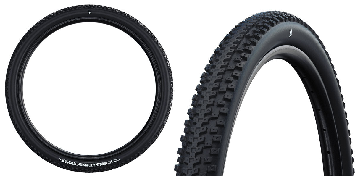 Schwalbe Advancer Hybrid Active PunctureGuard draadband Green Compound zwart-reflecterend